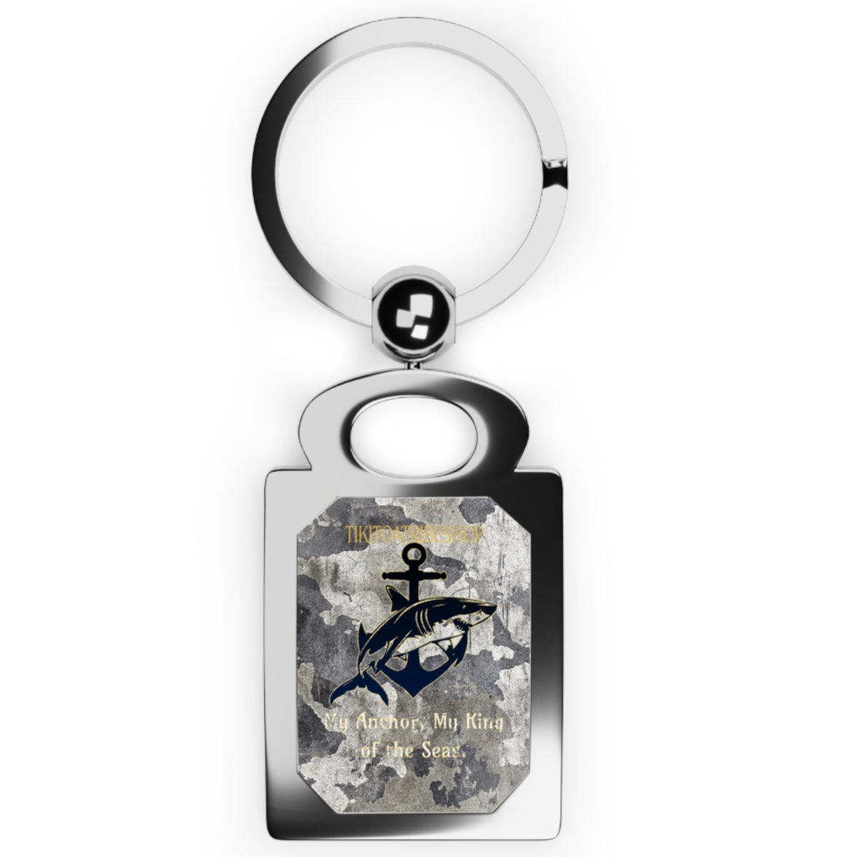 🇺🇸 Porte-clés “Ancre & Requin”