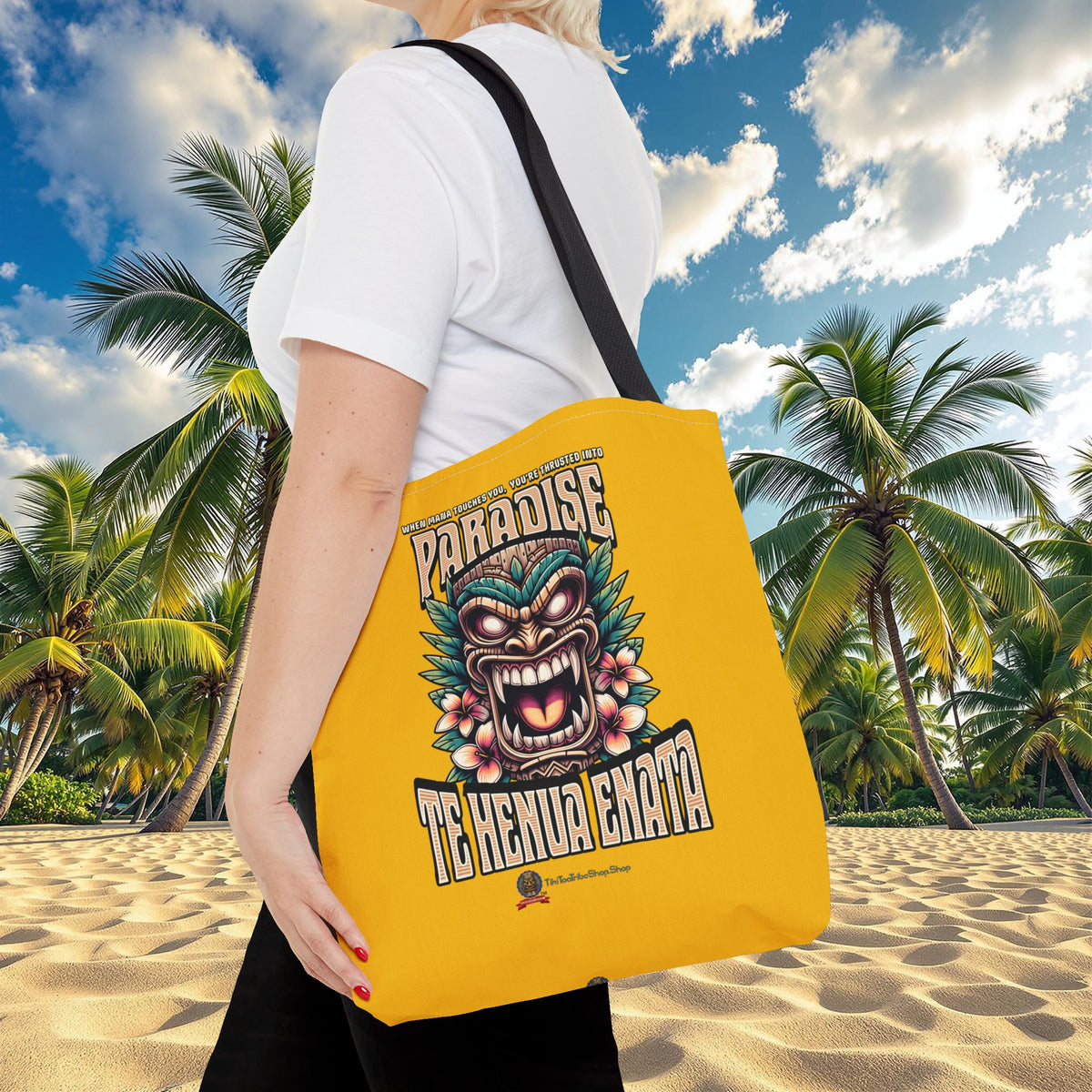 TE HENUA ENATA PARADISE Tote Bag