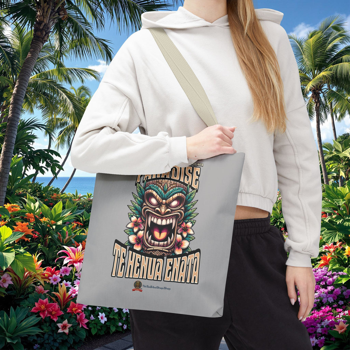 TE HENUA ENATA PARADISE Tote Bag