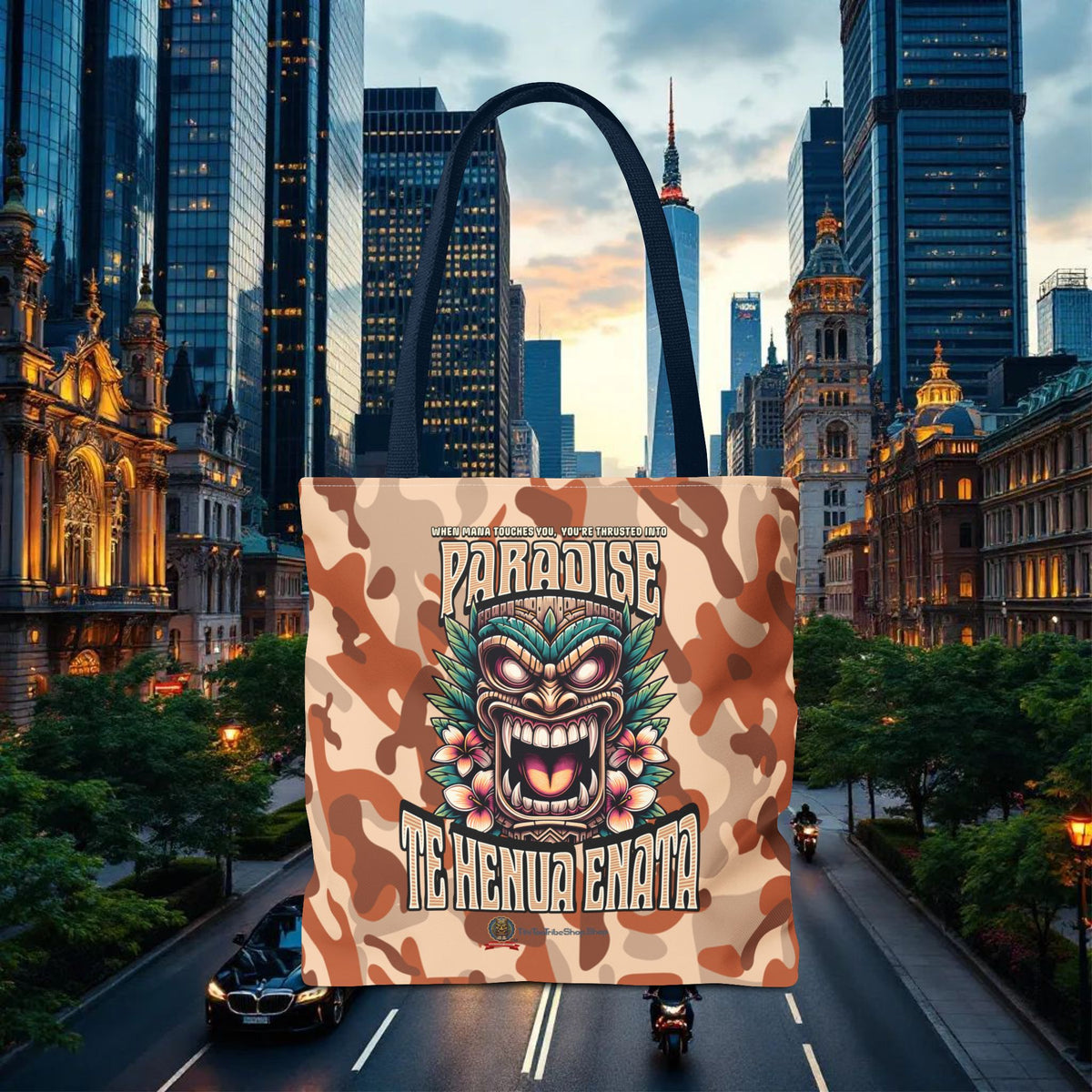 TE HENUA ENATA PARADISE Tote Bag