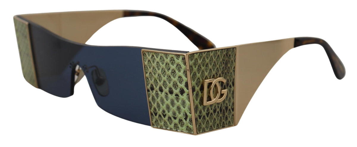 DOLCE & GABBANA, Lunettes de Soleil à Motif Serpent pour Femme