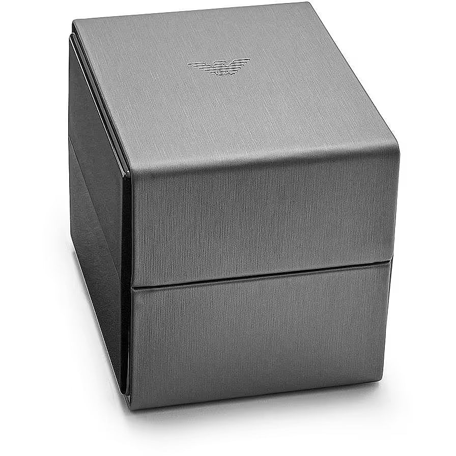 ARMANI "Gianni T-Bar" Montre Emporio Armani Rose Gold & Cadran Pailleté Marron - Raffinement Féminin