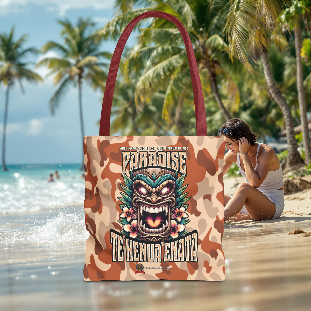 TE HENUA ENATA PARADISE Tote Bag