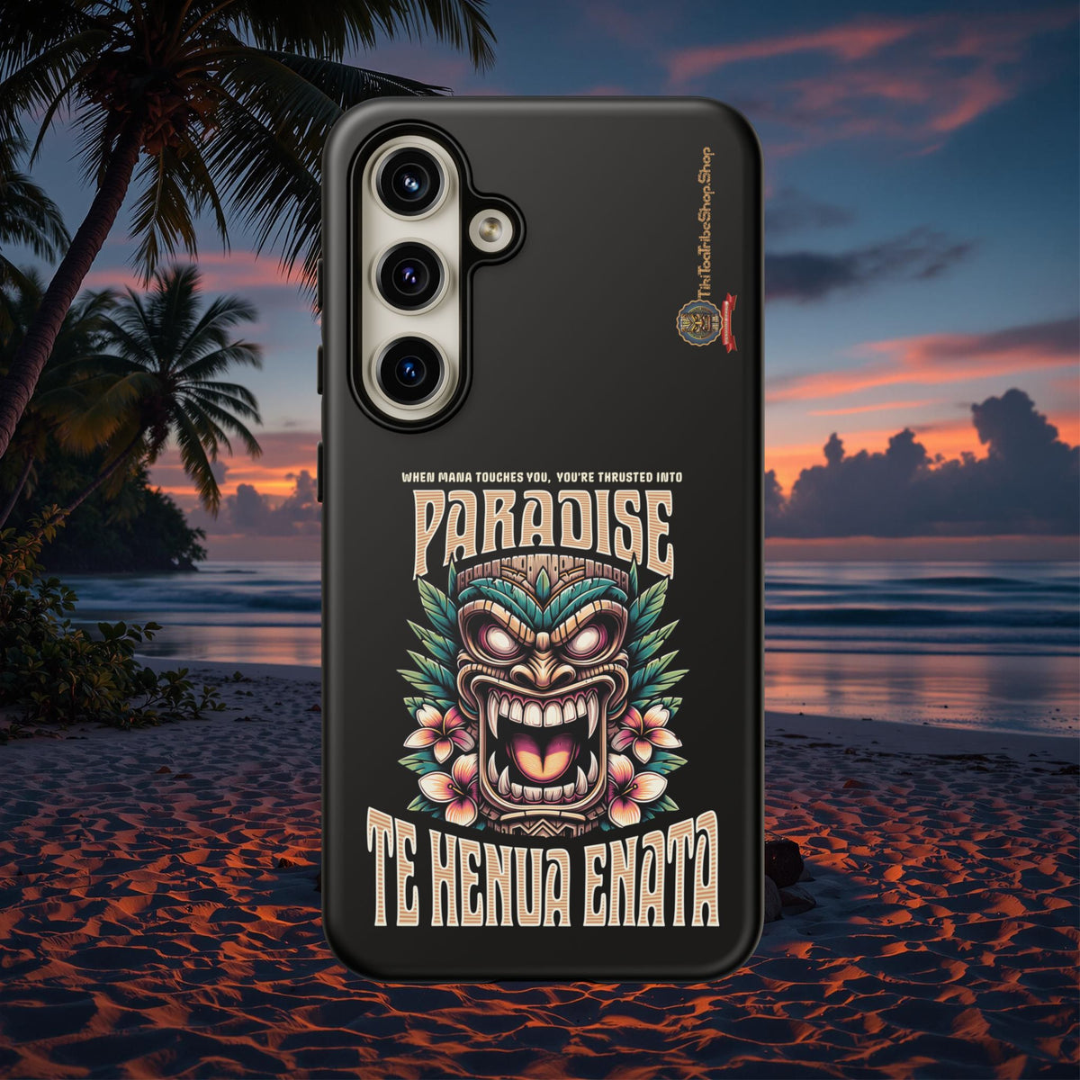Te Henua Enata â Coque Antichoc Tiki Ancestral & Puissant