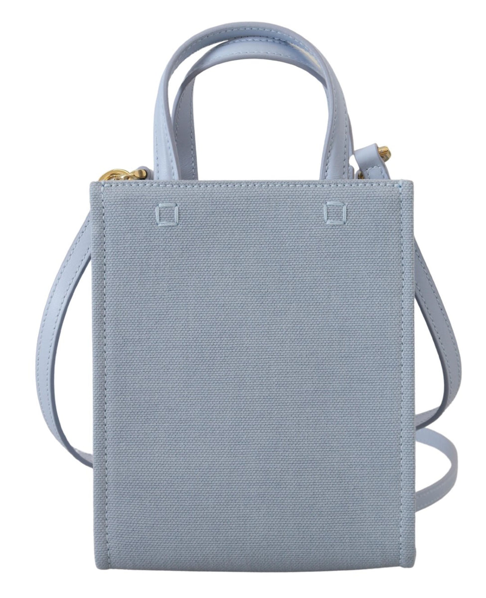 GIVENCHY SAC MINI VERTICAL EN TOILE BLEU CLOUD
