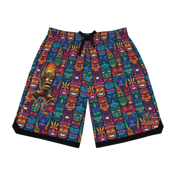 B-BALL SHORTS - The Tikis' Explosion of Colors