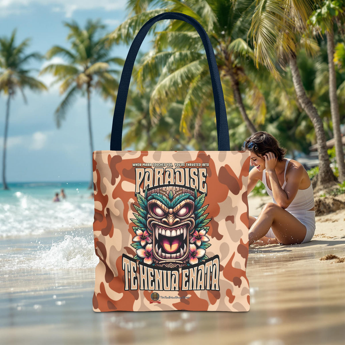 TE HENUA ENATA PARADISE Tote Bag