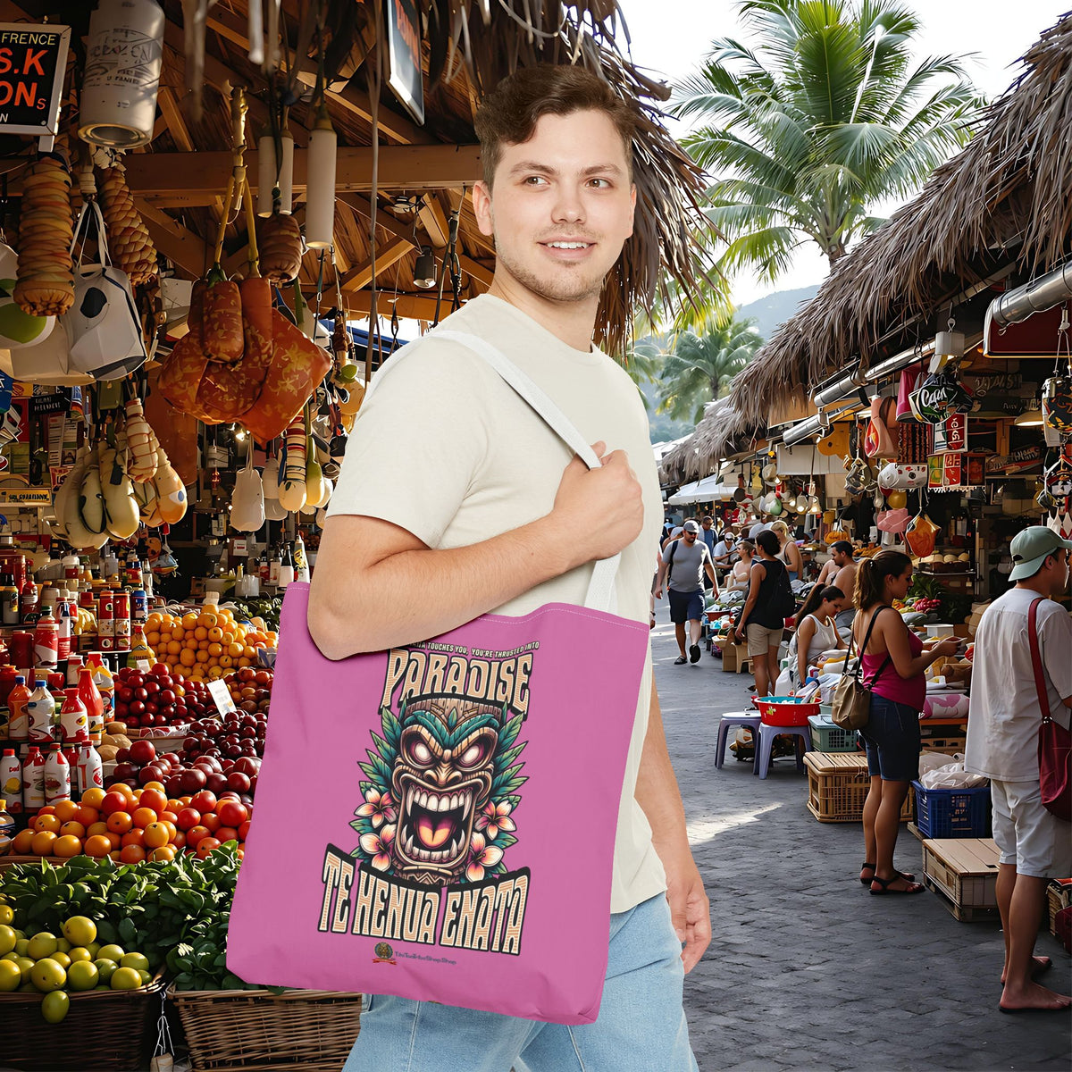 TE HENUA ENATA PARADISE Tote Bag