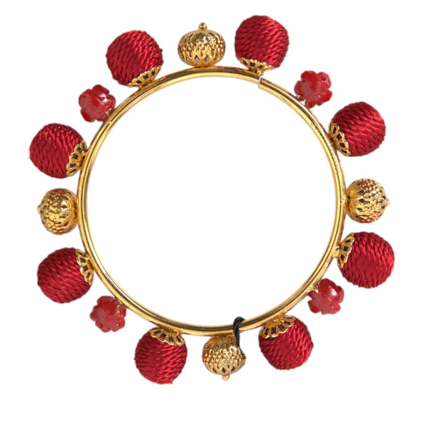 DOLCE & GABBANA RUNWAY: Red and Gold Rose Charm Bracelet - Sicilia Natale Collection