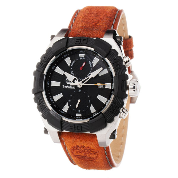 TIMBERLAND Montre Date Acier Inoxydable & Cuir