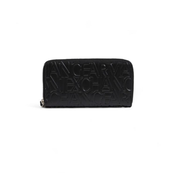 ARMANI Exchange Black Wallet with Embossed Logo