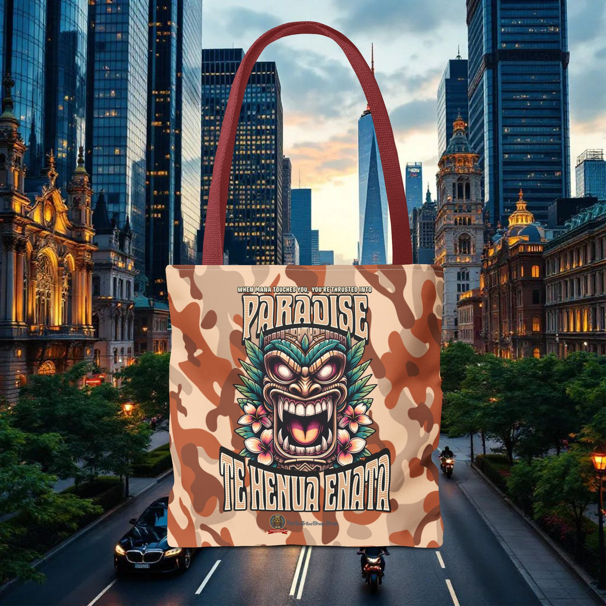 TE HENUA ENATA PARADISE Tote Bag
