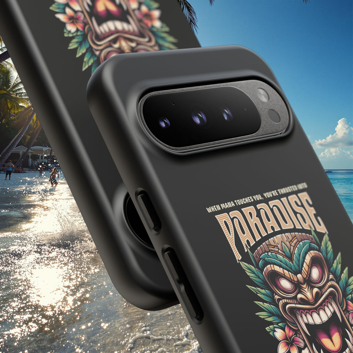 Te Henua Enata â Coque Antichoc Tiki Ancestral & Puissant