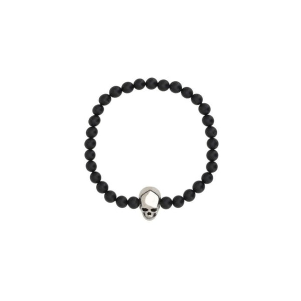 Alexander McQueen "Iconic Skull & Matte Pearls" Bracelet