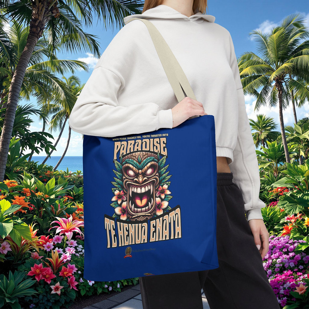 TE HENUA ENATA PARADISE Tote Bag