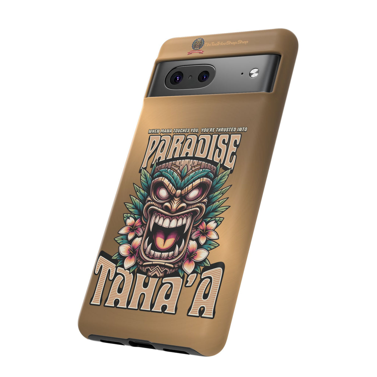 Tahaa ā Premium Shockproof Case āFierce Tikiā | Tribal Design & Maximum Protection