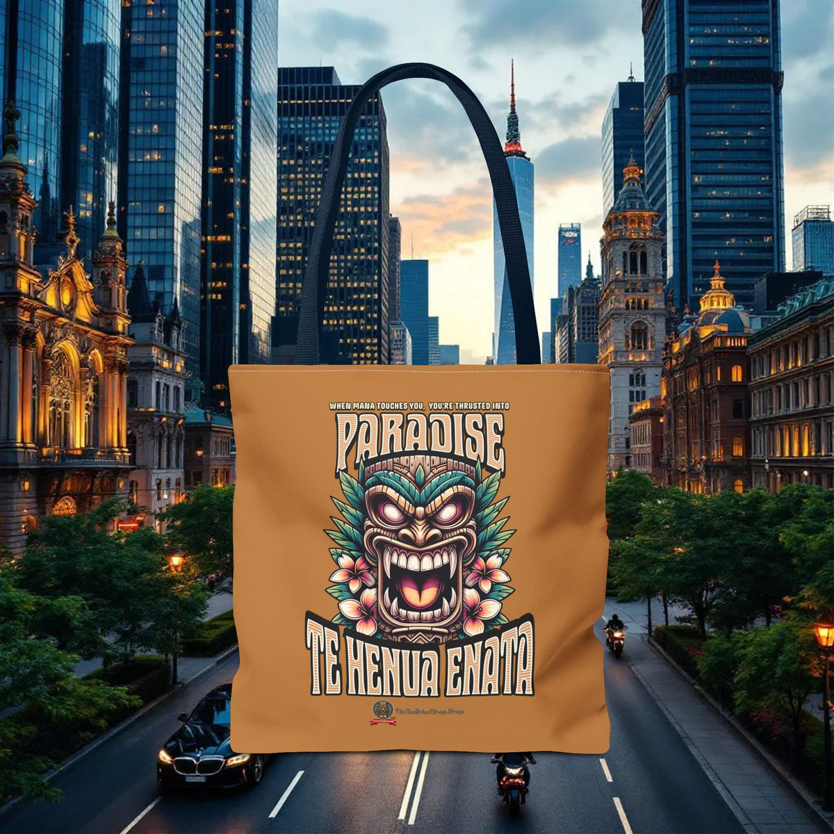 TE HENUA ENATA PARADISE Tote Bag