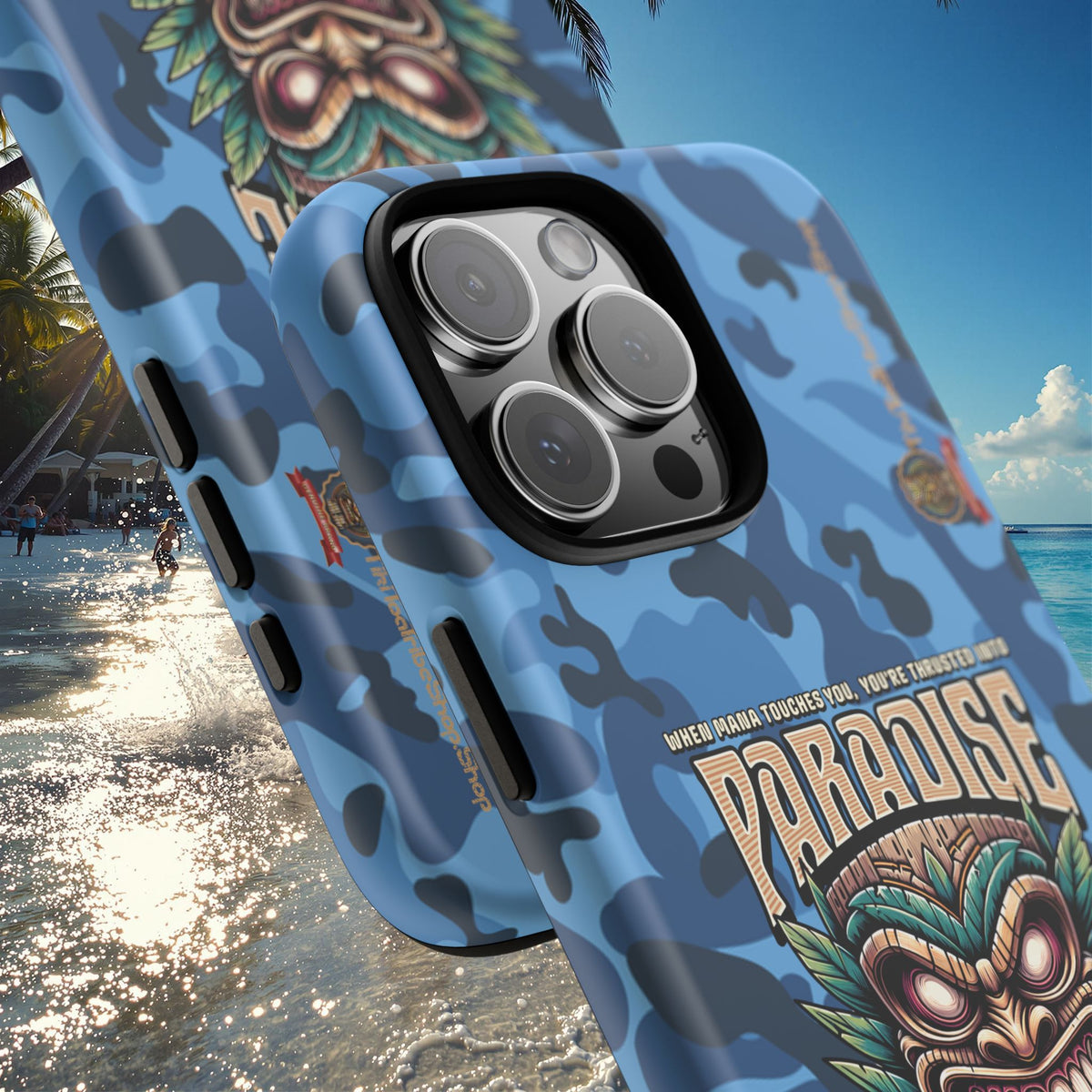 Te Henua Enata â Coque Antichoc Tiki Ancestral & Puissant