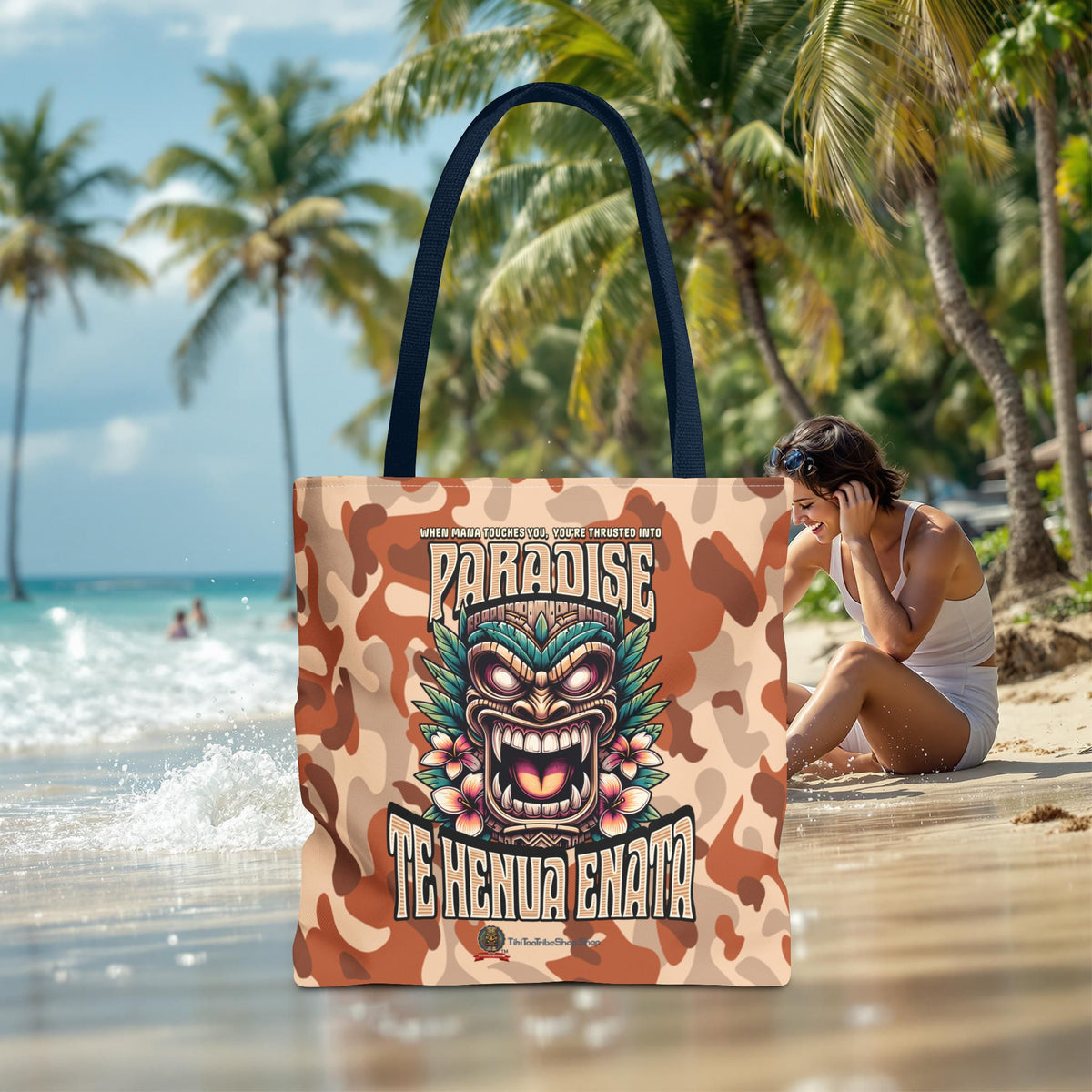 TE HENUA ENATA PARADISE Tote Bag