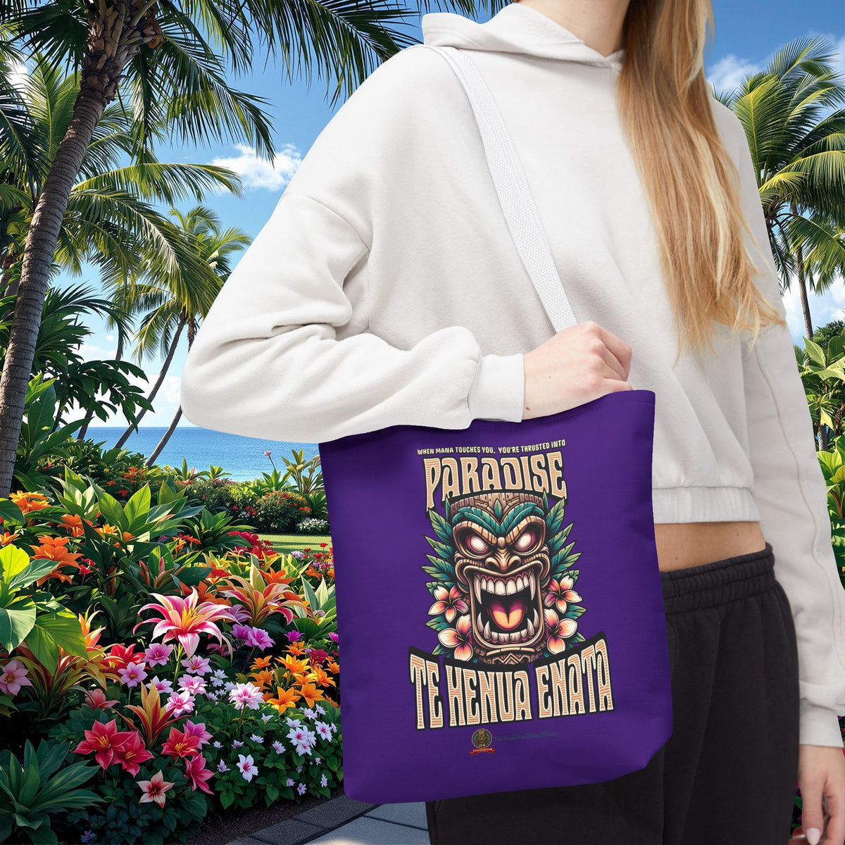 TE HENUA ENATA PARADISE Tote Bag