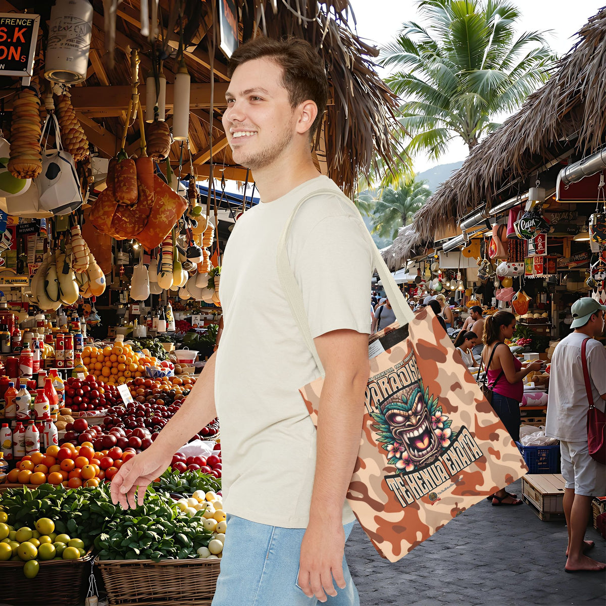 TE HENUA ENATA PARADISE Tote Bag