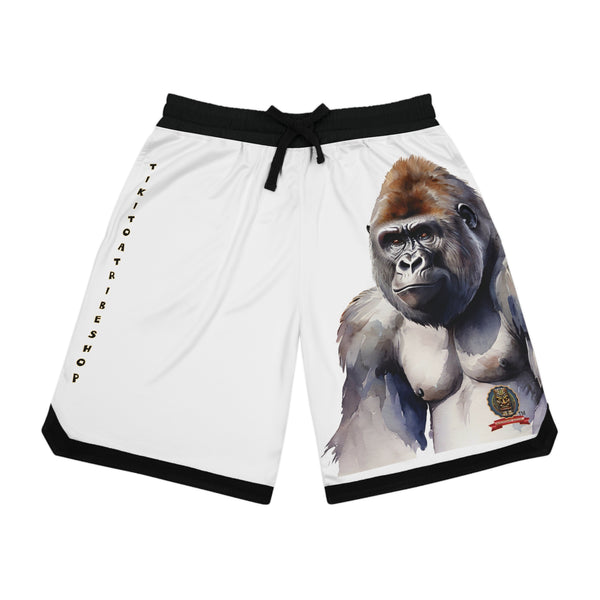 B-BALL SHORTS - GORILLA: WILD POWER ON THE FIELD