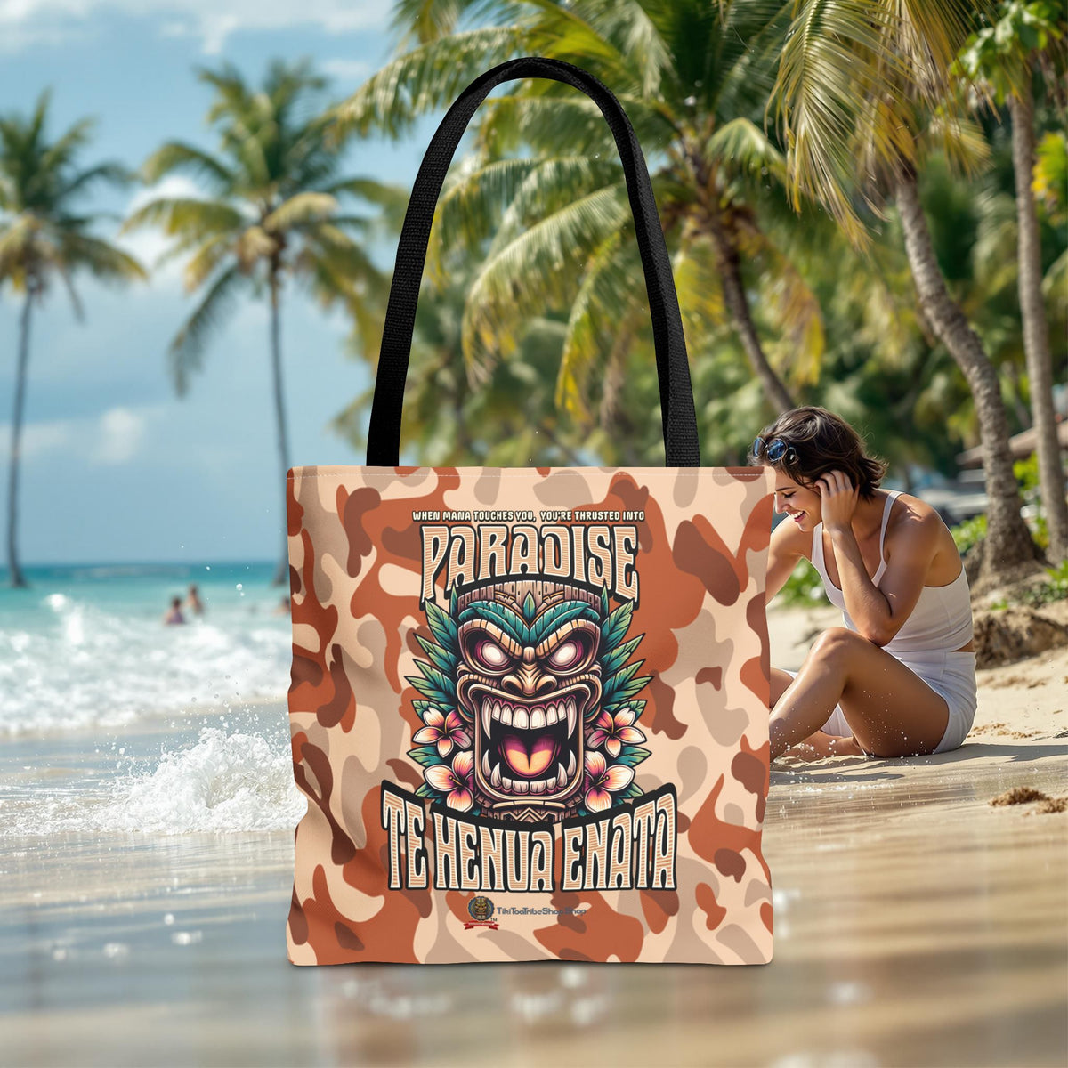 TE HENUA ENATA PARADISE Tote Bag