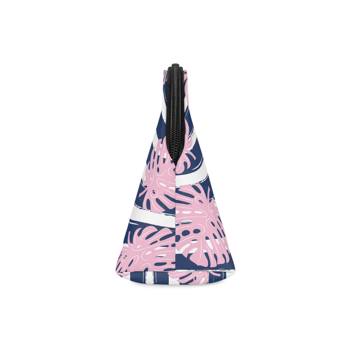 Trousse de Rangement Feuilles de Monstera & Rayures Marines