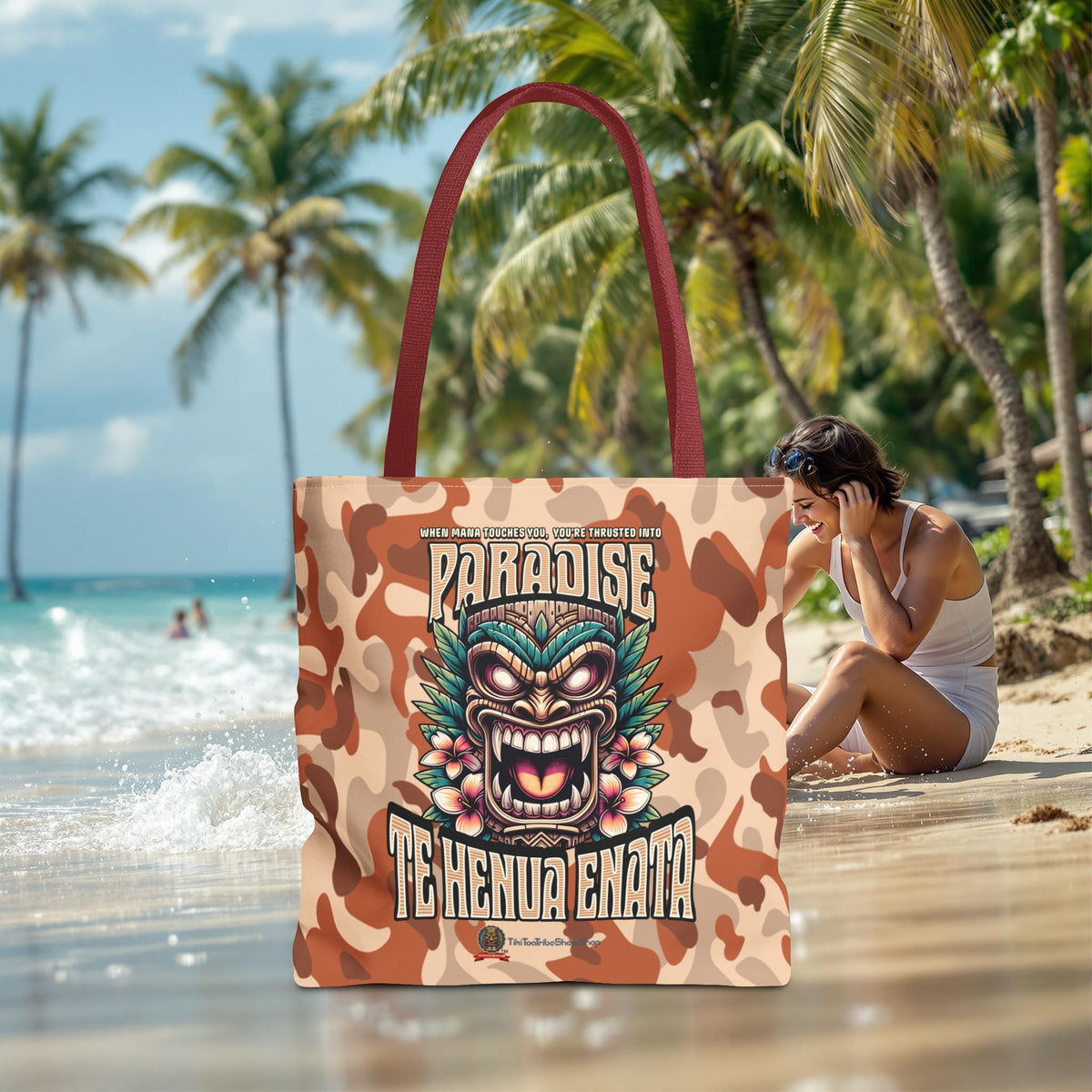 TE HENUA ENATA PARADISE Tote Bag