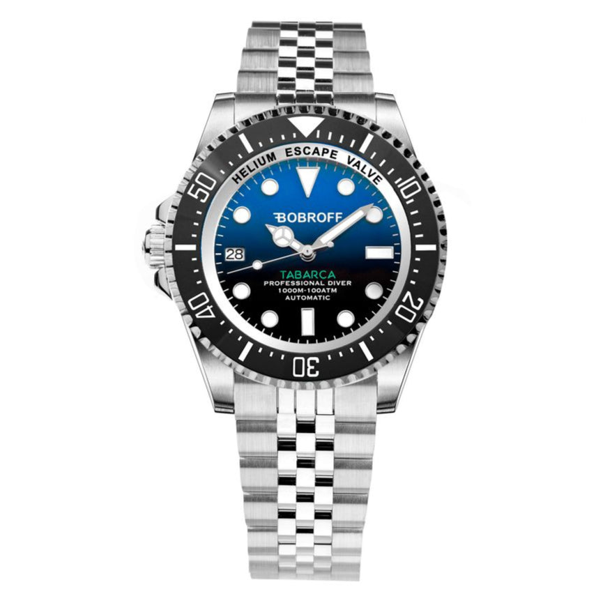 Bobroff Silver Stainless Steel Watch