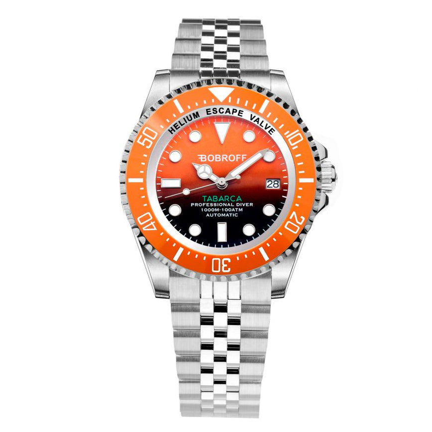 BOBROFF Montre de Plongée Automatique 100ATM - Édition Tabarca.