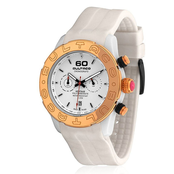 BULTACO Women's Sporty Polycarbonate Watch with Rubber Strap