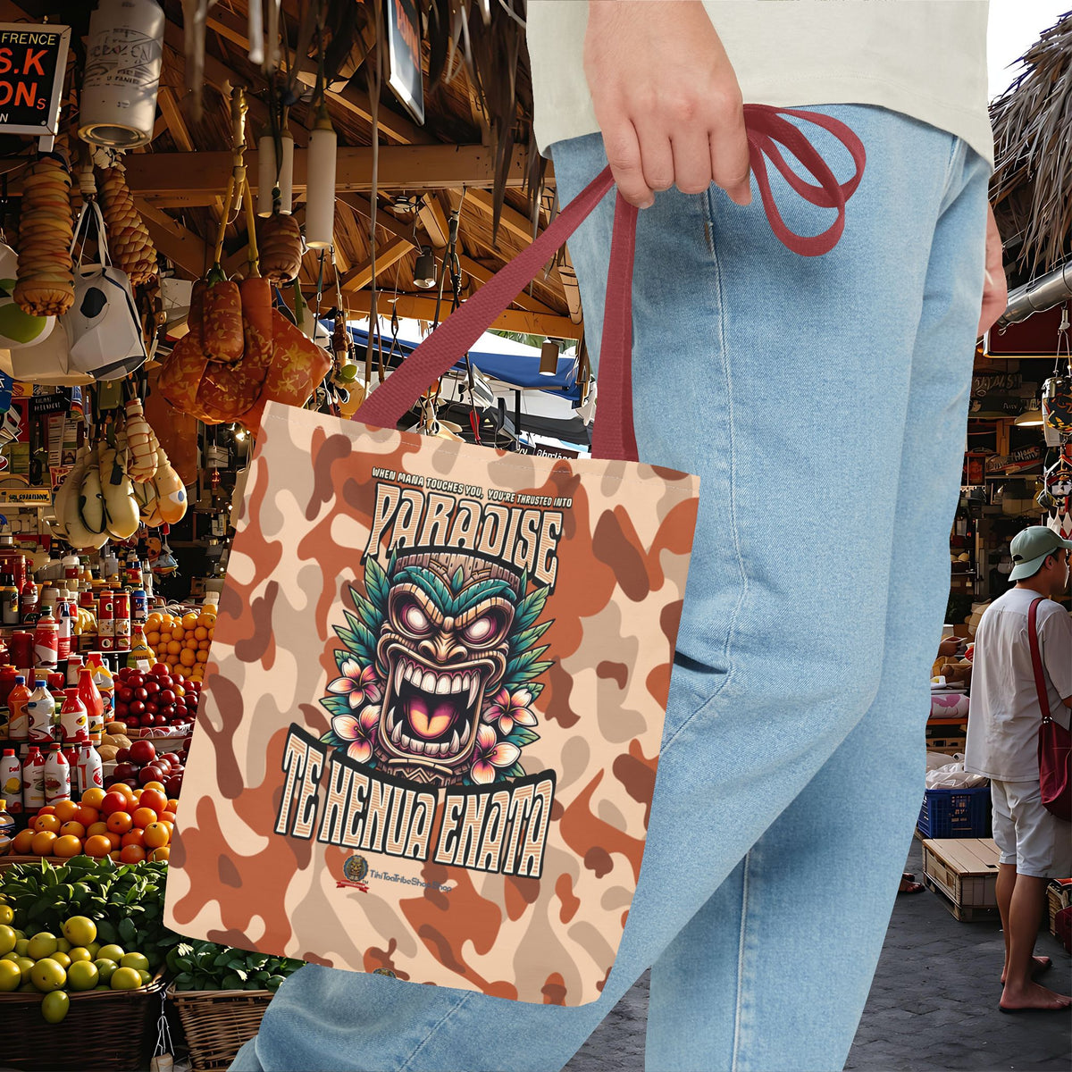 TE HENUA ENATA PARADISE Tote Bag