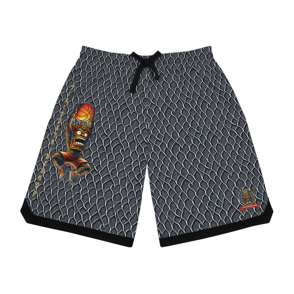 B-BALL SHORTS - Metallic Mesh & Urban Power