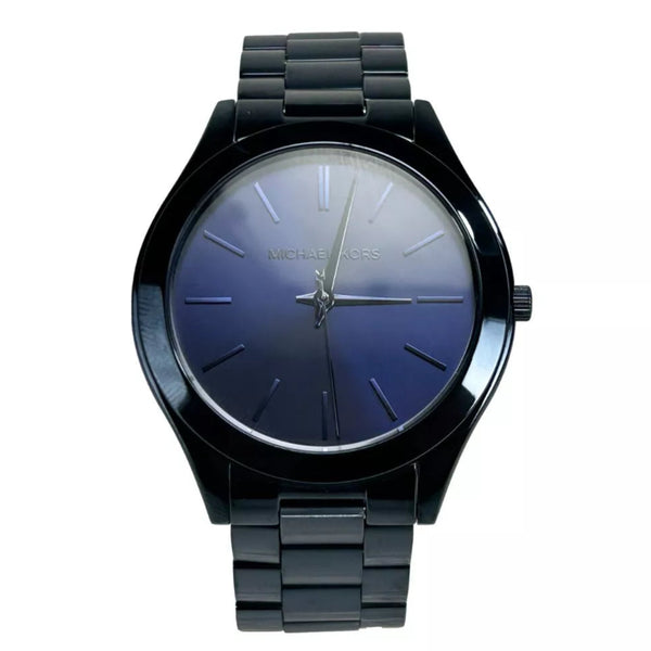 MICHAEL KORS Unisex Slim Runway Blue Stainless Steel Watch - Minimalist Elegance