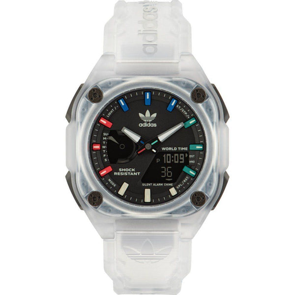 ADIDAS Transparent Watch "City Tech One" - Analog & Digital, Ultra-Resistant