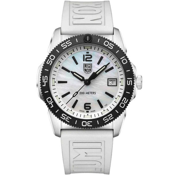 LUMINOX "Sea Pacific Diver" Quartz Diving Watch White & Mother of Pearl - Unisex 20 ATM