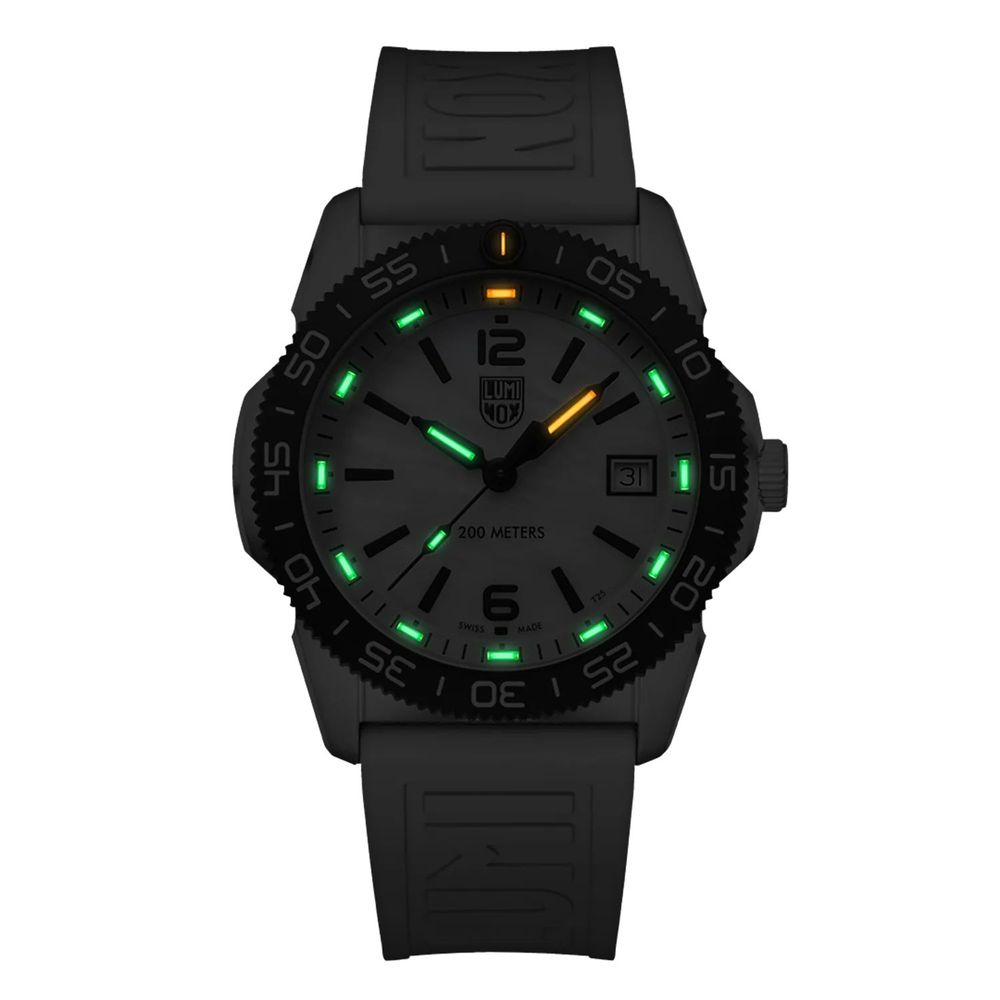 LUMINOX "Sea Pacific Diver" Montre Plongée Quartz Blanche & Nacre - Unisexe 20 ATM