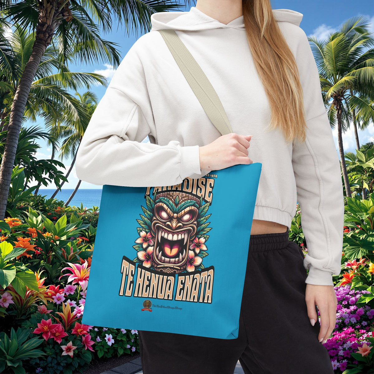 TE HENUA ENATA PARADISE Tote Bag