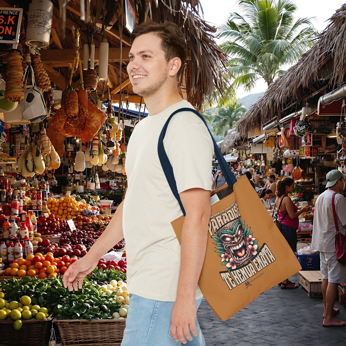 TE HENUA ENATA PARADISE Tote Bag