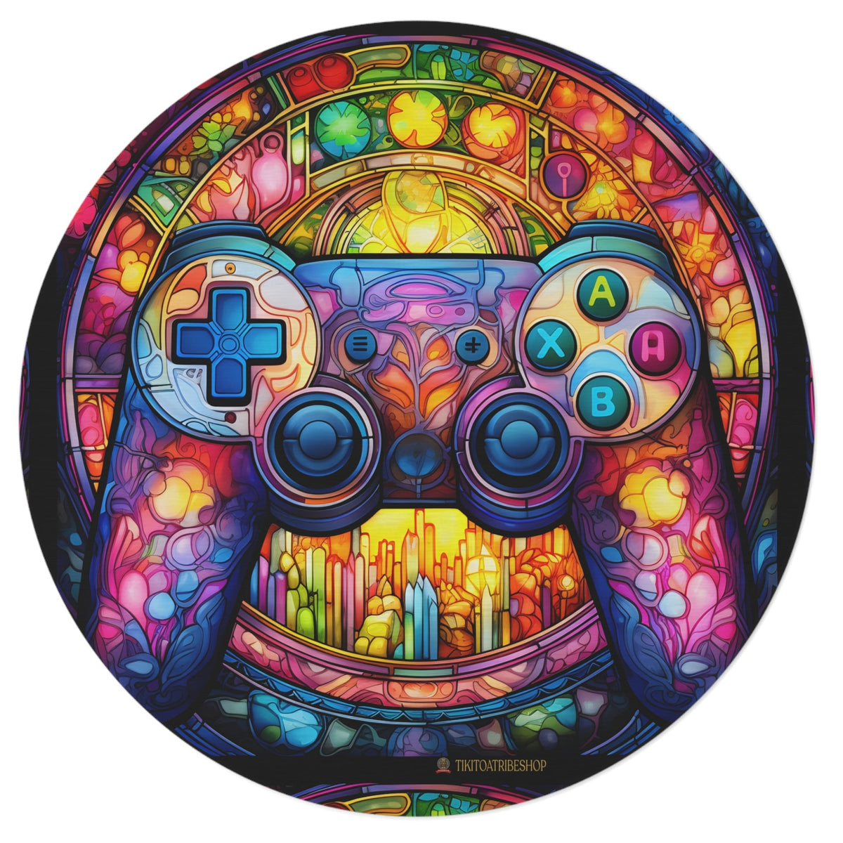 Round Rug or Wall Decoration, Sacred Gaming-Control & Creation