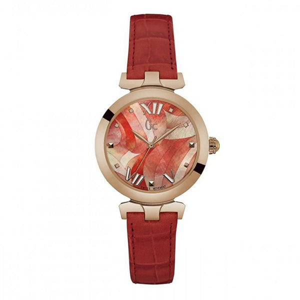 GC Orange Leather Watch Ladybelle Swiss Made