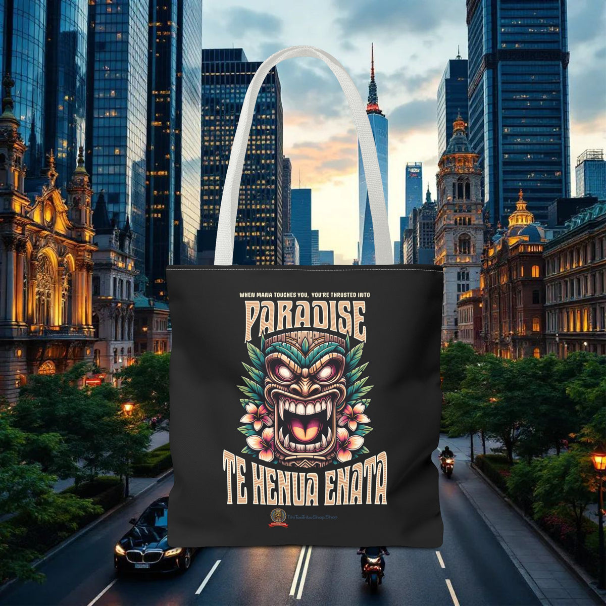 TE HENUA ENATA PARADISE Tote Bag