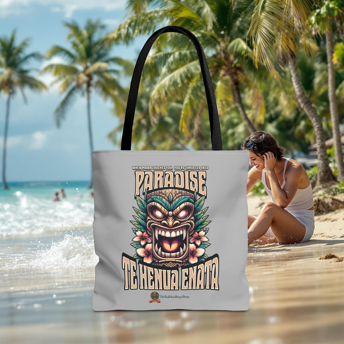 TE HENUA ENATA PARADISE Tote Bag