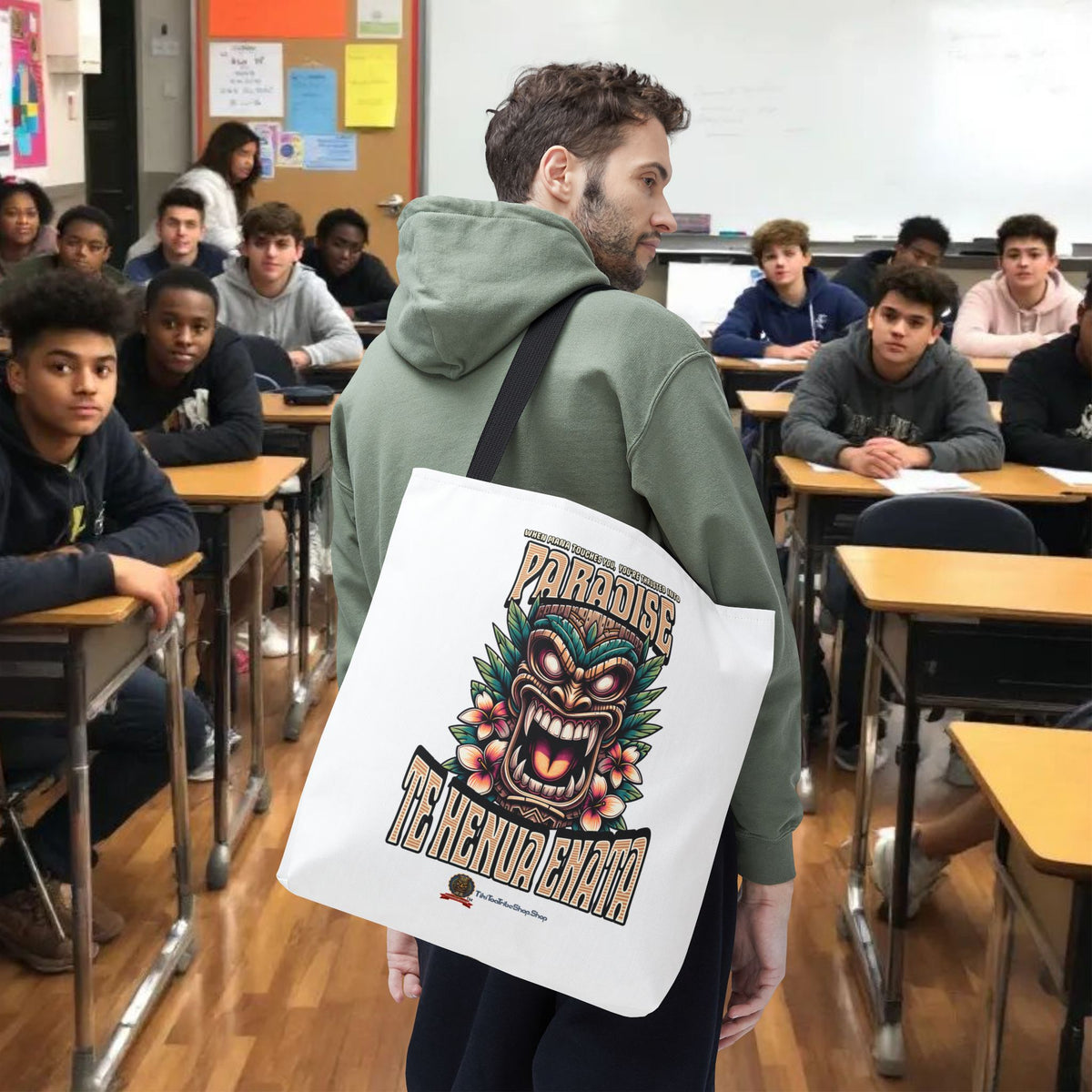 TE HENUA ENATA PARADISE Tote Bag