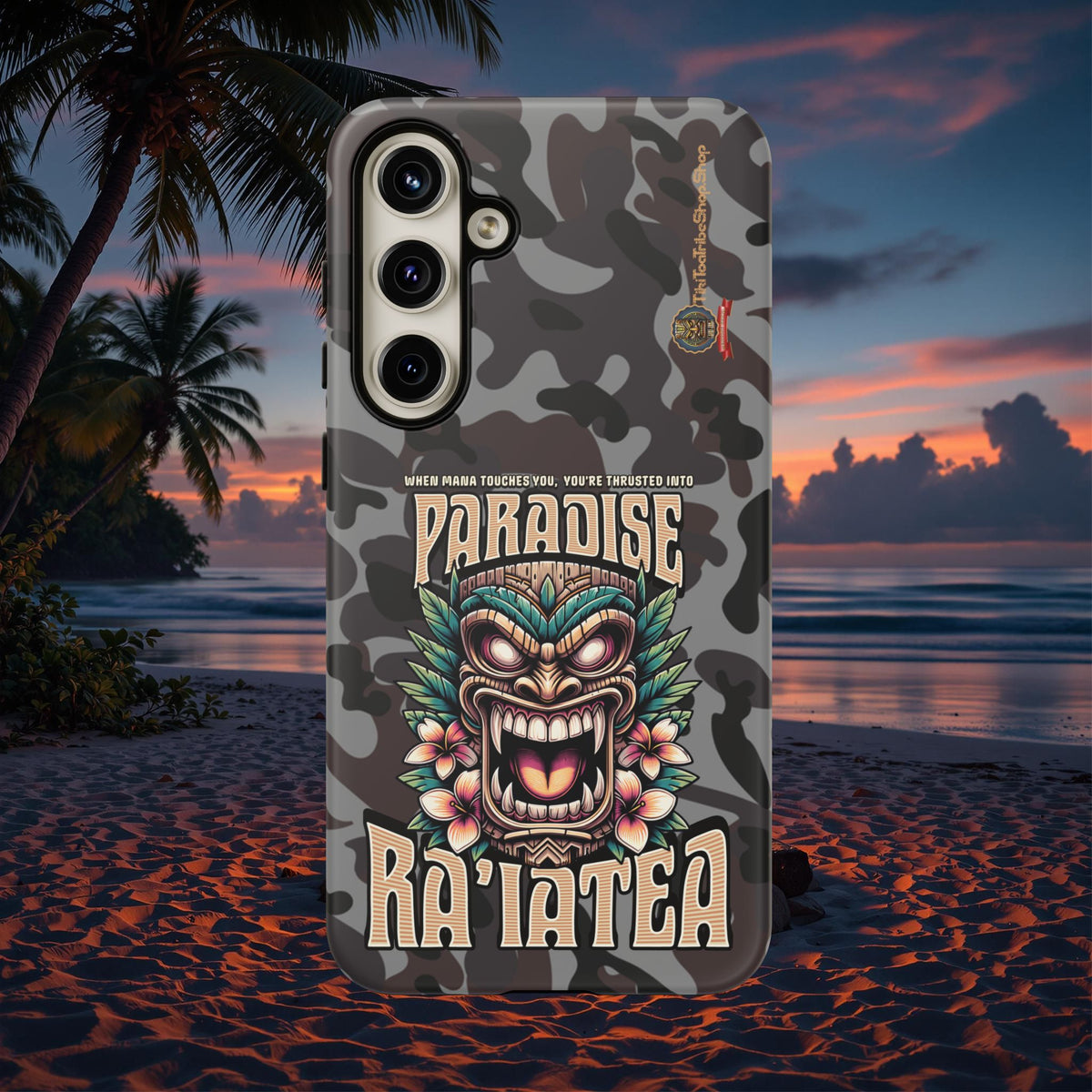 Ra’iatea – Coque Tiki Tribal de Protection Premium