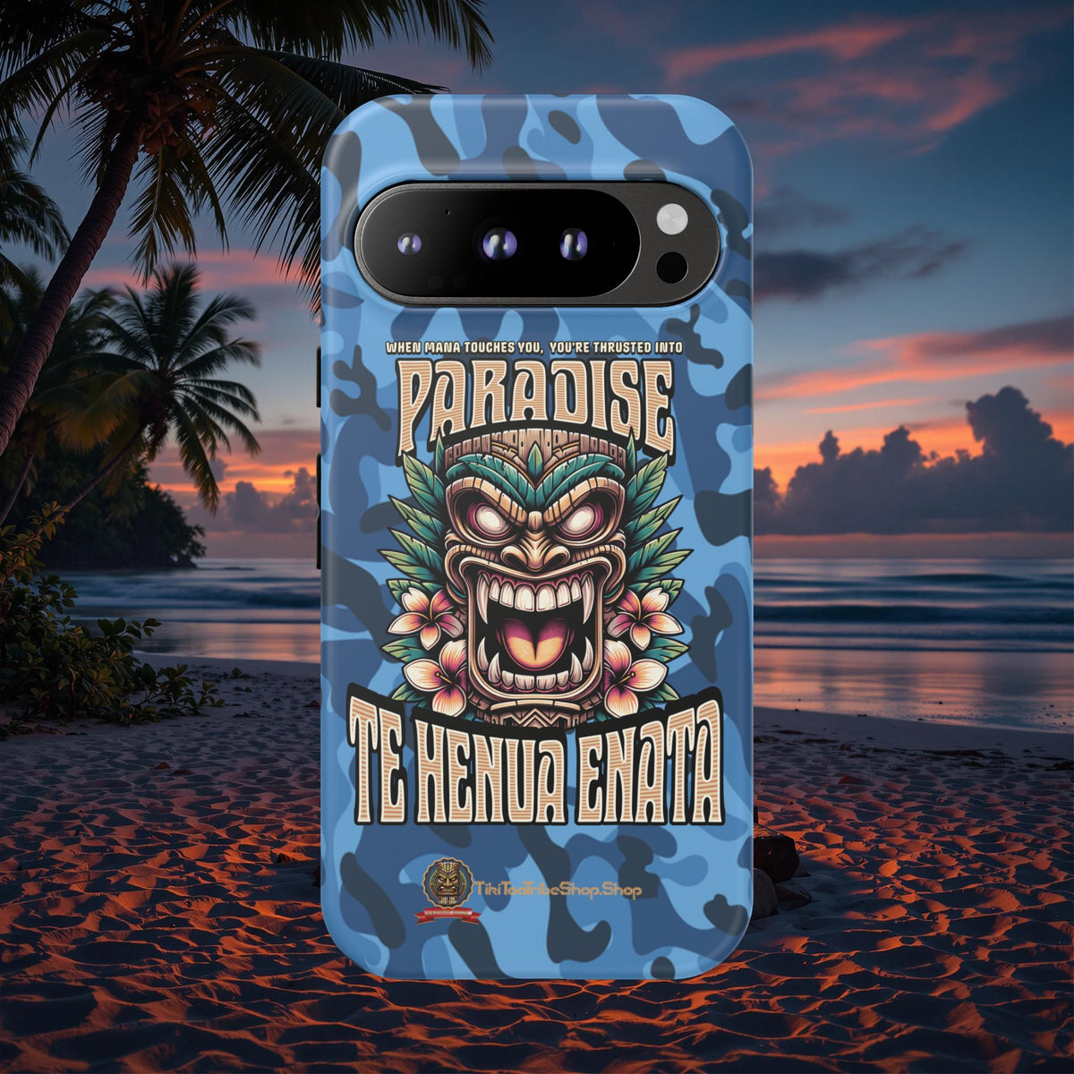 Te Henua Enata â Coque Antichoc Tiki Ancestral & Puissant