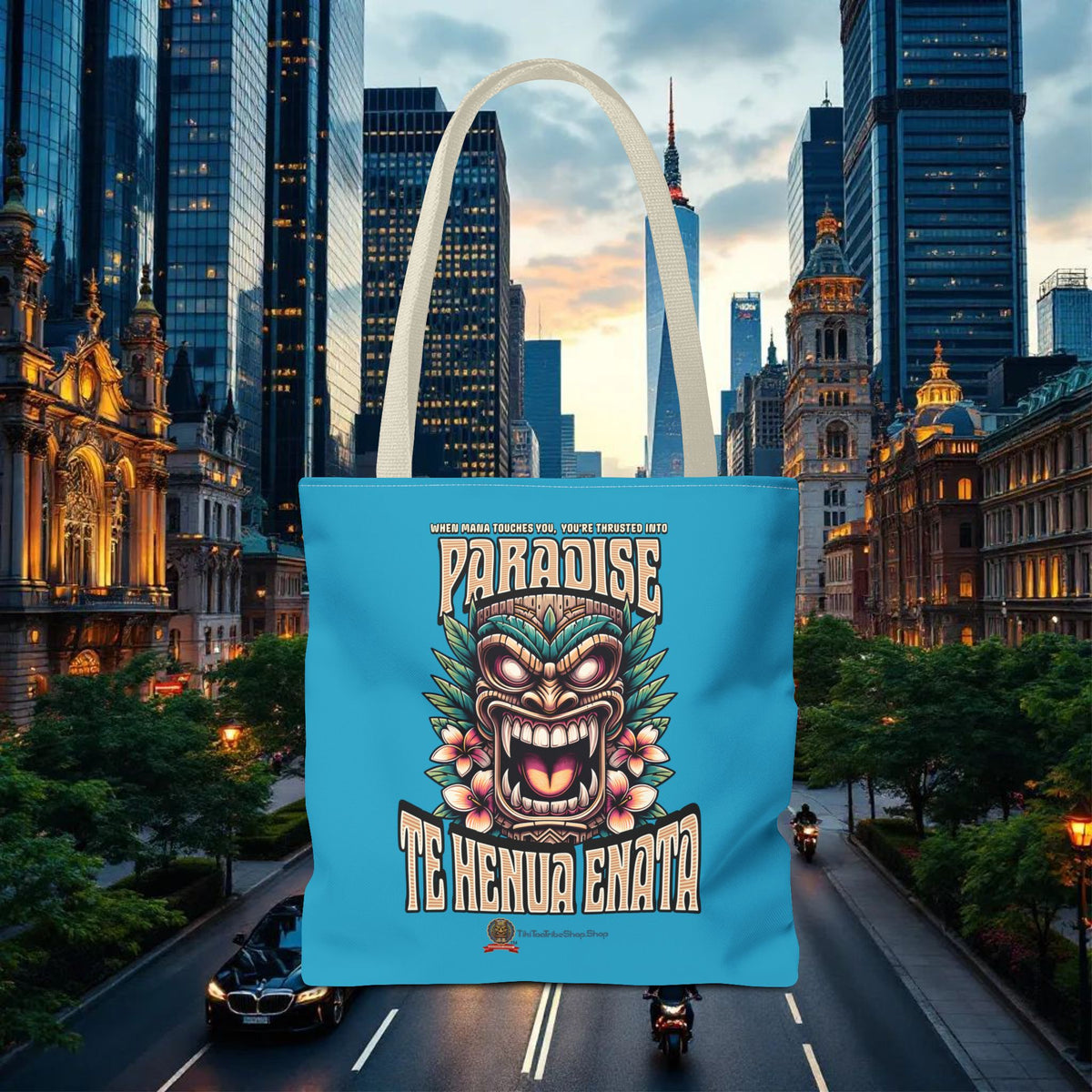 TE HENUA ENATA PARADISE Tote Bag