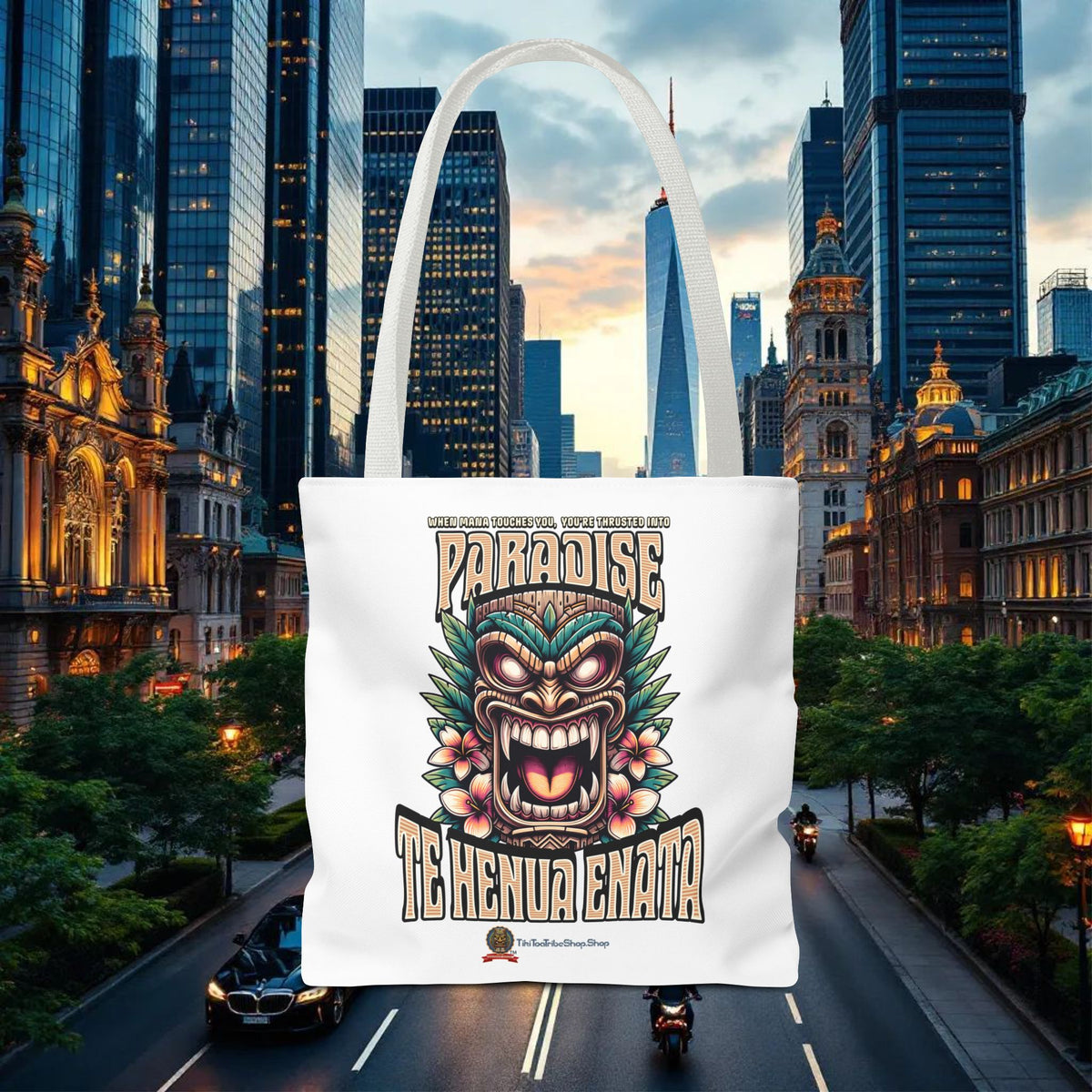 TE HENUA ENATA PARADISE Tote Bag