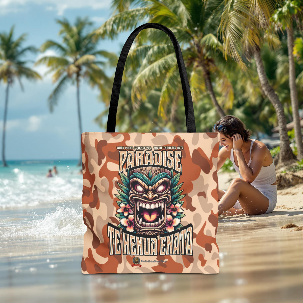 TE HENUA ENATA PARADISE Tote Bag